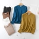 thumbnail image 4 of HongQid Women Long Sleeve Thermal Shirt Fleece Lined Undershirt Soft Base Layer Tops for Women Cold Weather, 4 of 4