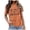 Orange, variant on LUOGENLI Tops for Women Plus Size Women Be Real Not T Shirt Short Sleeve Inspirational Graphic Tees Shirts Sky Blue Size S
