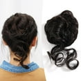 thumbnail image 4 of Misterolina Messy Bun Hair Piece Scrunchie Updo Wrap Hair Extensions Real as Human, 4 of 7