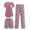 Pink Purple-flower, variant on 3 Piece Maternity Pajamas Set Postpartum Nursing Short Sleeve Breastfeeding Sleepwear Pregnancy Shorts & Pants Pjs