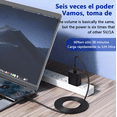 thumbnail image 4 of Cargador Super Tipo C  Cable De 2 Metros Modelo Negro, 4 of 4