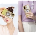 thumbnail image 3 of Compatible with iPhone 17 Magnetic Glitter Case Compatible with Magsafe Luxury Bling Rhinestone Case with Logo View Plating Sparkle Diamond Camera Lens Protection for Women Girls, 3 of 6