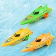 thumbnail image 4 of Fixdono Wind-up Boat Bath Toy, 4 Pack Clockwork Boat Bathtub Toy, Ship Winding Clockwork Toy, Float Water Wind up Water Boat Children Bathtub Shower Toy for Kids(Random Color), 4 of 8