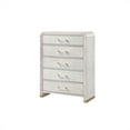 thumbnail image 3 of Malmo Oak Engineered Wood and Gold accent Bedroom Chest, 3 of 5
