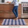 thumbnail image 5 of 4th of July Door Mat&nbsp;Indoor Outdoor Entrance,Non Slip Small Rug for Kitchen Bathroom Entryway Rug,Independence Day Blue White Plaid Red Star Washable Doormat Floor Mat for Office Home 16x24 Inch, 5 of 8