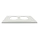 thumbnail image 5 of Paquete de 25 Placas de 2 Módulos de Nylon Blanco iGoto PN1202-B, 5 of 5