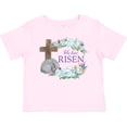 thumbnail image 3 of Inktastic Easter He Has Risen with Cross and Flowers Boys or Girls Baby T-Shirt, 3 of 5