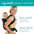 thumbnail image 4 of Infantino Flip 4-in-1 Convertible Baby Carrier, 4-Position, for Newborns and Toddlers 8-32lb, Black, 4 of 10