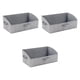 thumbnail image 3 of 3 contenedores plegables para guardar ropa, organizadores de armario con asas, almacenamiento para el hogar Gris, 3 of 9