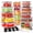 White, variant on 50 Pcs Food Storage Containers with Lids, Plastic Containers Kitchen Organizers and Storage(24 Containers + 24 Lids)