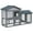Grey#9, variant on 170" Freestanding Wooden Dog Gate - 6-Panel Foldable Pet Barrier with Support Feet for Doorways & Stairs