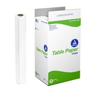 Dynarex Headrest Table Paper, Crepe and High-Quality Exam Table Paper, Used in Medical, Massage, and Chiropractic Tables to Protect Patients, 21 in. x 125 ft., 1 Case of 12 Table Papers