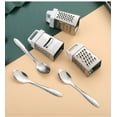thumbnail image 3 of WZXPWT Grater, Small Cheese Grater, Stainless Steel Loaf Grater with Handle, Multifunctional Efficient Kitchen Tool for Grating Garlic, Nutmeg, and Chocolate, 3 of 6