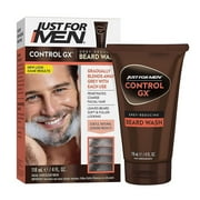 Just For Men Control GX Gradual Grey Reducing Beard Wash, 4 Oz, 2 Pack