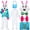 Style D, variant on Alaiyaky Easter Bunny Costume Adult, Rabbit Costume with Vest Rabbit Bow Tie, Rabbit Onesie Costume for Easter Fancy Dress Costume