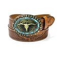 thumbnail image 2 of Western Cowboy Belt Buckle Belt compatibility with men 115CM, 2 of 5