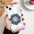 thumbnail image 3 of Funda navideña para iPhone 14, 13, 13Pro, 13Pro Max, 12, 12Pro, 12Pro Max, 11 Pro Max, XS, XR, X, 6S, 7, 8 Plus, transparente, con protección trasera., 3 of 3