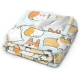 thumbnail image 2 of Cute Corgi Blankets for Boys Girls, Lightweight Soft & Fuzzy Flannel Plush Kids Throw Blankets for Couch Bed Sofa Travel 80"X60", 2 of 5