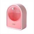 thumbnail image 1 of Caja de Almacenamiento Sin Perforaciones, Organizador de Pared, Adhesivo Abatible, Soporte para Bastoncillos de Algodón para Cosméticos, Hogar, Rosa, 1 of 6