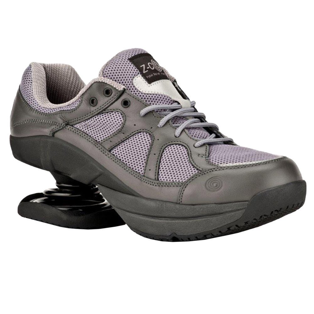 ZCoiL CoiL Women's Liberty Slip Resistant Gray Leather Tennis Shoe