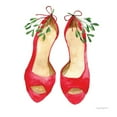 thumbnail image 2 of Charro, Mercedes Lopez 26x26 Gold Ornate Wood Framed with Double Matting Museum Art Print Titled - Christmas Shoes II, 2 of 4