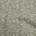 thumbnail image 1 of oneOone Georgette Viscose Olive Green Fabric Paisley Dress Material Fabric Print Fabric By The Yard 42 Inch Wide-Y2, 1 of 6