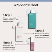 Medix 5.5 Fragrance Free Retinol Body Cream with Glycolic Acid Body Wash. Anti-Aging Skincare Set. Two - 15 fl oz