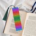 thumbnail image 4 of Kdxio Rainbow Glitter Print Metal Tassel Bookmarks,Perfect Gift for Art Lovers and Bookworms Metal Bookmarks for Women, 4 of 8