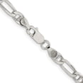 thumbnail image 3 of Sterling Silver 4.5mm Figaro Anchor Chain (22 X 4.5) Made In Italy qaf120-22, 3 of 5
