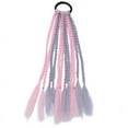 thumbnail image 1 of Granjero Gordo Extensiones de cola de caballo trenzada con rastas para extensiones de cabello con trenzas, extensiones de rastas finas, pelucas, postizo sintético, A15, 1 of 5