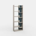 thumbnail image 3 of Ada Home Decor Bonaparte Multiple Tier Open Shelf Modern Bookcase, Light Mocha/Turquoise, 3 of 7