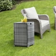 thumbnail image 3 of Teamson Home Patio Wicker Gas Tank Table Tank Cover Gray, 3 of 8