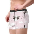 thumbnail image 2 of Sikiie Cute Panda Print Men's Boxer Briefs, Elastic Waistband Boxer Briefs Leggings-Large, 2 of 5