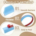 thumbnail image 3 of Uxcell Collapsible Shower Threshold Water Dam Guard, Shower Stopper Barrier Self Adhesive Sink Splash Guard Blue 79"x1.2"x 0.6", 3 of 7
