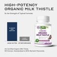 thumbnail image 5 of Lean Nutraceuticals Organic Milk Thistle Supplement, 12,000mg, Silymarin, Liver Cleanse, 120 Capsules, 5 of 8