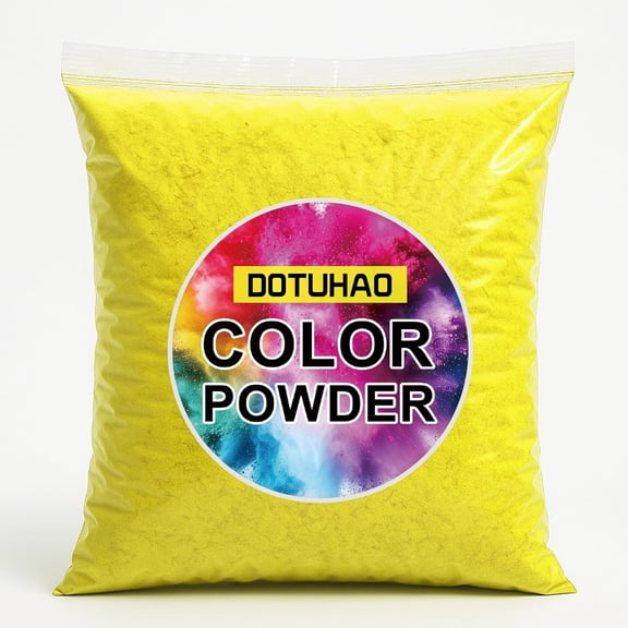 Color Powder - 4 LB Yellow Color Run Powders, Holi Powder for Colored Toss, and Car Burnout, Holi Festival, Parties, Colors Wars, Fun Runs, Summer Camps, Festivals (Yellow,4LB)