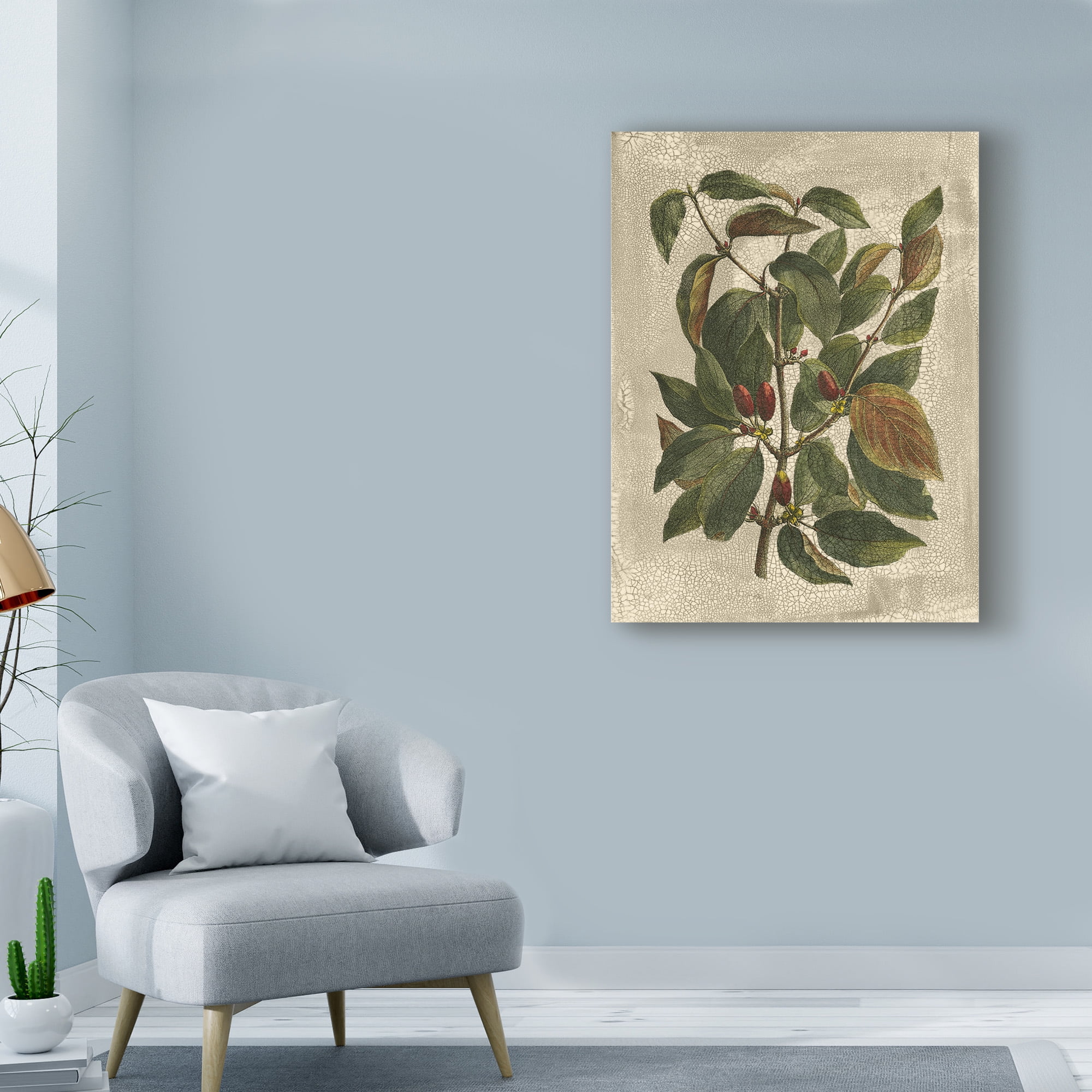 Trademark Fine Art 'Printed Deshayes Trees II' Canvas Art by Vision Studio