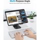 thumbnail image 4 of Adjustable Tablet Holder, Aluminum Minimalist Desktop Tablet Dock Compatible with New iPad 10.9/10.2 iPad Pro 12.9/11, iPad Air 5/Mini 6,Black, 4 of 4
