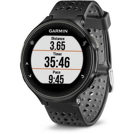 Garmin Forerunner 235 GPS Heart Rate Running Training Sport Watch, Black/Gray