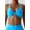 light blue, variant on Attraco Women's Sports Bra Cross Back Padded Sports Vest Low Impact Gym Yoga Bra
