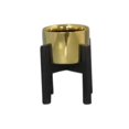 thumbnail image 1 of Benzara BM162439 Magnificent Ceramic Planter on Stand, Gold, 1 of 1