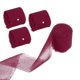 thumbnail image 1 of 4 Rollos Gasa Cinta 1 x 5.5 Yardas Mano Hecho Flecos Gasa Seda Cinta para Ramos Regalos Envolturas Bodas Invitaciones Bricolaje Artesanías, Borgoña, 1 of 7