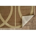 thumbnail image 6 of Vintage Arabesque Rug Beige 5x76 Microfiber Polyester Short Pile Distressed, 6 of 6