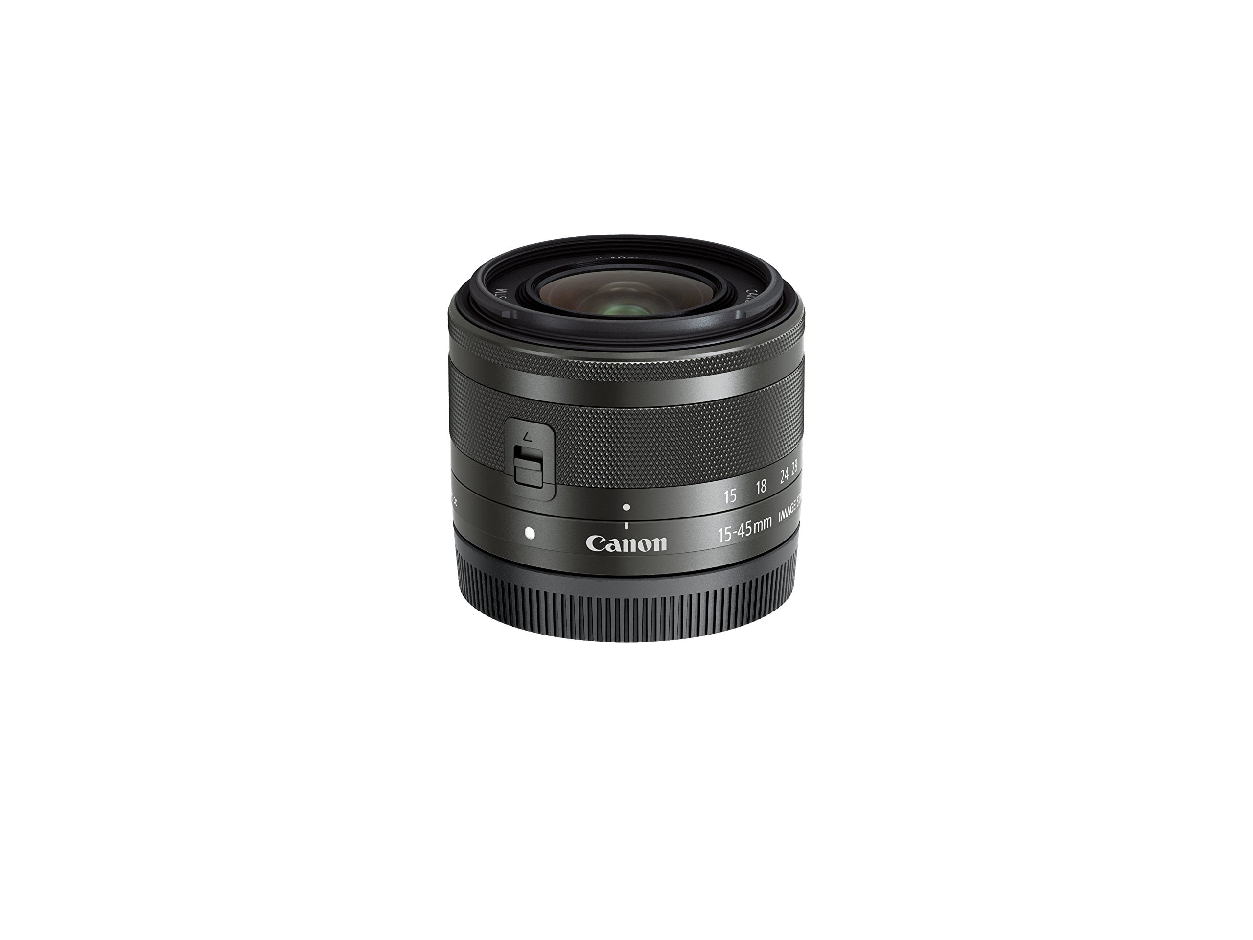 3月26日限定価格♪Canon EF-M 15-45mm IS STM Canon EF-M 15-45mm F/3.5-6.3 IS STM Lens, Graphite, Compact Zoom