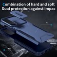 thumbnail image 4 of Dteck Case for Samsung Galaxy S24,Shockproof TPU+PC Armor Case Slide Lens Protection Cover for Galaxy S24,Blue, 4 of 7