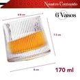 thumbnail image 2 of Vasos Inclinados RD Royal Cook Transparente de Cristal 6 piezas, 2 of 5