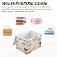 thumbnail image 6 of Yayeee Collapsible Cube Storage Bin with Lid Fabric Closet Decorative Basket with Handles, Cute Cartoon Cat, 6 of 7