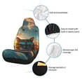 thumbnail image 3 of Goofa Cool Cat Driving Sunset Printed Car Seat Covers, Automotive Seat Covers for Cars Trucks and SUVs, Quick Setup Universal Fit Elastic Seat Covers-1, 3 of 6
