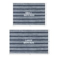 thumbnail image 4 of Mineral Spring Pure Bath Home Stripe Tufted Polyester 2 Piece Bath Rug Set, Balance Blue, 17" x 24" & 20" x 32", 4 of 7