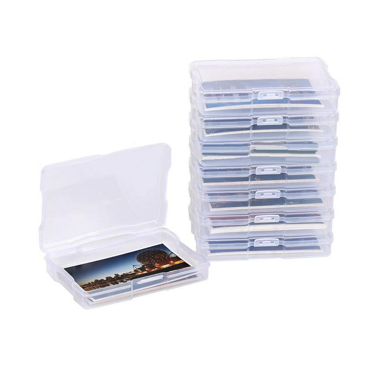 Lierteer 5\X7\ Transparent Storage Box Photo & Crafts Organiser Including  6 Cases & L